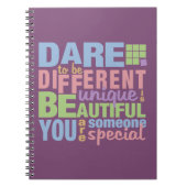 Dare to be Different custom notebook Notizblock (Vorderseite)