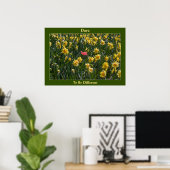 Dare to be Different Daffodils Poster (Heimbüro)