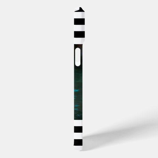 Dare to be Different Flamingo White Black Streifen Case-Mate iPhone Hülle (Rückseite / Rechts)