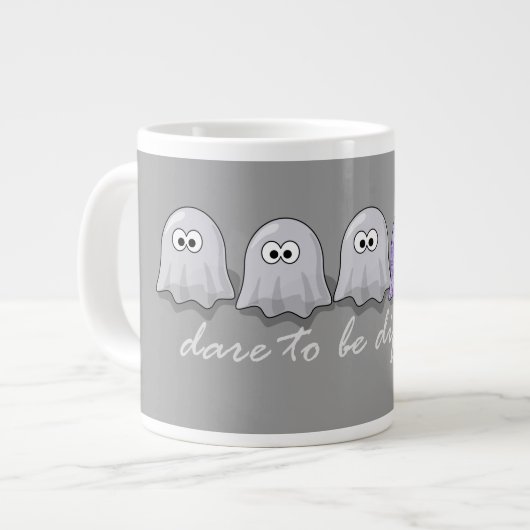 Dare to be Different Ghosts Jumbo-Tasse (Vorderseite Links)