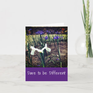 Dare to be Different Iris Greeting Card Karte