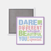 Dare to be Different Magnet (Vorderseite/Rückseite)