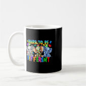 Dare to be Different Niedlich Elephant Autismus Aw Kaffeetasse (Links)