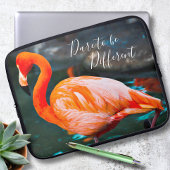 Dare to be Different Pink Flamingo Foto Moderne Laptopschutzhülle