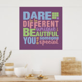 Dare to be Different Poster (Küche)