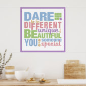 Dare to be Different Poster (Küche)