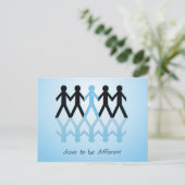 Dare to be Different Postkarte (Stehend Vorderseite)