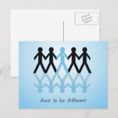 Dare to be Different Postkarte (Vorne/Hinten)