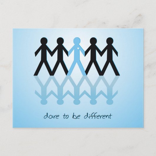 Dare to be Different Postkarte (Vorderseite)