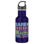 Dare to be Different - wählen Sie Farbe Trinkflasche (Vorderseite)