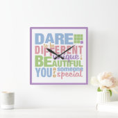 Dare to be Different Wall Uhr (Zuhause)