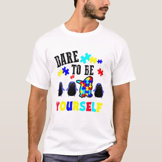 Dare To Be Yourself Tee Cute Lgbt Pride Awareness (Vorderseite)