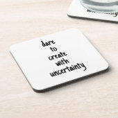 Dare to create Hard Plastic Untersetzer (Linke Seite)