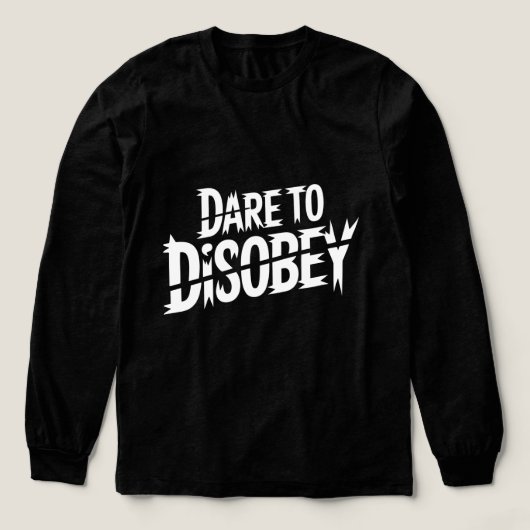 Dare to Disobey Punk Tri-Blend Shirt (Design Vorderseite)