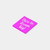 Dare to Dream Big Inspiration Post-it Klebezettel (angewinkelt)