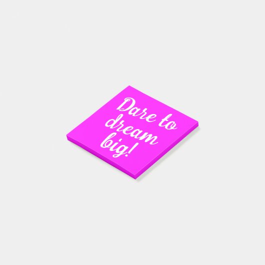 Dare to Dream Big Inspiration Post-it Klebezettel (angewinkelt)