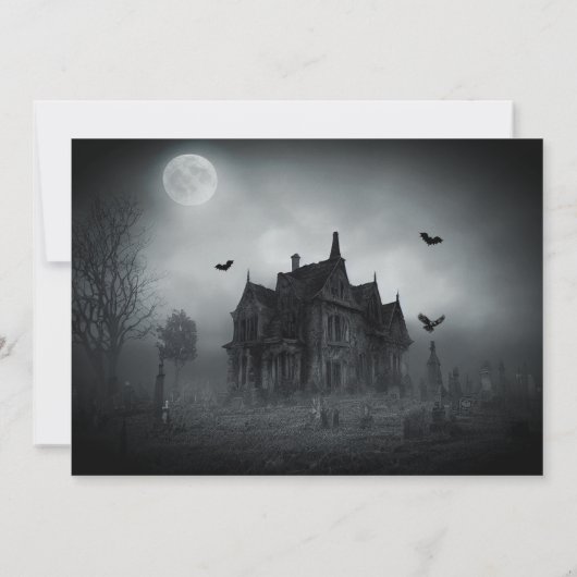 Dare to Enter Halloween-Party Einladung (Rückseite)