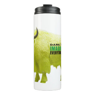 Dare to Imaging Everything Yellow Bison Tumbler Thermosbecher