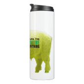 Dare to Imaging Everything Yellow Bison Tumbler Thermosbecher (Nach rechts gedreht)
