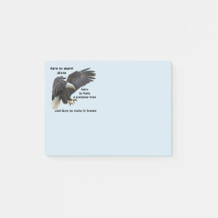 Dare to Stand Alone, American Bald Eagle Edition Post-it Klebezettel