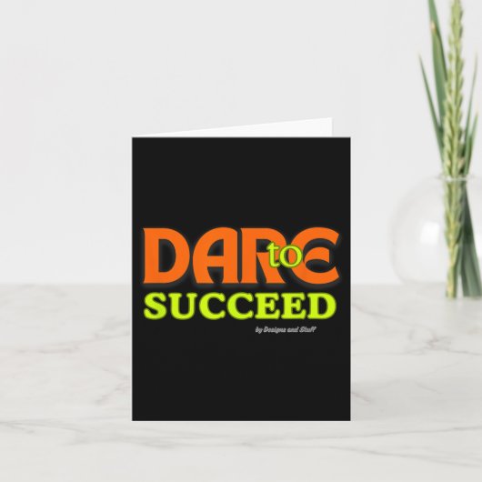 Dare to Success - Motivierend Angebotsinspirierung Karte (Vorderseite)