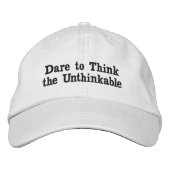 Dare to Think the Undenkbar Bestickte Baseballkappe (Vorderseite)