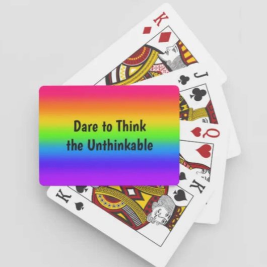 Dare to Think the Undenkbar Spielkarten