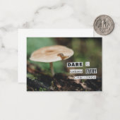 Dare welcome Every Challenge Grußkarte Mitteilungskarte (Vorderseite/Rückseite Beispiel)