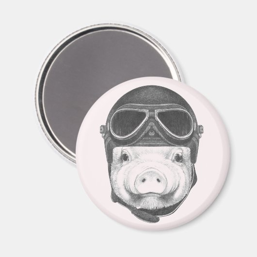 Daredevil Pig Magnet (Vorderseite/Rückseite)