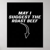 Darf ich Ihnen das Roastbeef Funny Meme vorschlage Poster (Vorne)