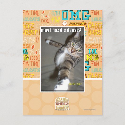 Darf ich tanzen? postkarte (Vorderseite)