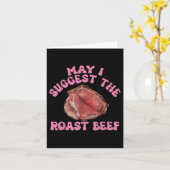 Darf ich vorschlagen, das Rostbeef zu sonnen, das  Karte (Gelbe Blume)