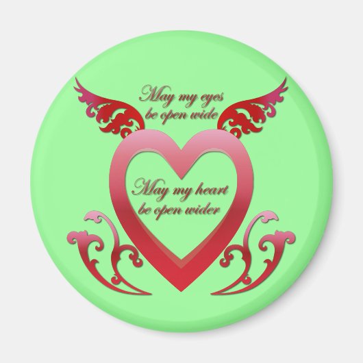 Darf mein Herz offen sein? Magnet (Vorne)