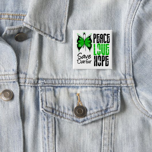 Darfur Peace Liebe Hope Button (Beispiel)