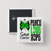 Darfur Peace Liebe Hope Button (Vorne & Hinten)