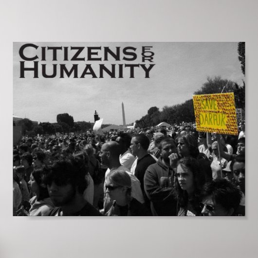 Darfur-Protest Poster (Vorne)