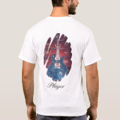 Dargestellte AAA-Flammenspitze T-Shirt (Rückseite)