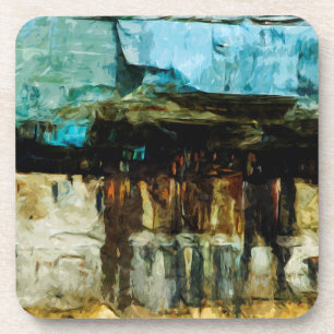 Dargestellter Felsen-Staatsangehöriger Lakeshore Untersetzer