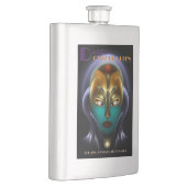 Daria Cyborg Queen 8oz Steel Flask Flachmann (Rechts)
