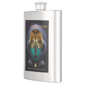 Daria Cyborg Queen 8oz Steel Flask Flachmann (Links)