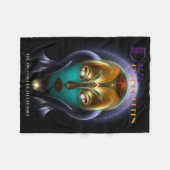 Daria Cyborg Queen Fleece Blanket (Vorderseite (Horizontal))