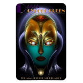 Daria Cyborg Queen Foto Magnet (Vertikal)