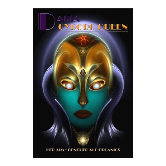 Daria Cyborg Queen Foto Print (Vorne)