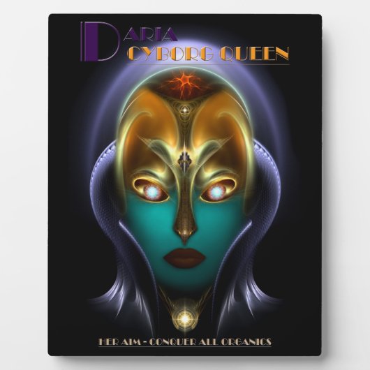 Daria Cyborg Queen Fotoplatte (Vorderseite)