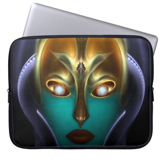 Daria Cyborg Queen Laptop Sleeve (Vorderseite)