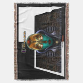 Daria Cyborg Queen of the Rising Storm Throw Blank Decke (Vorderseite Vertikal)