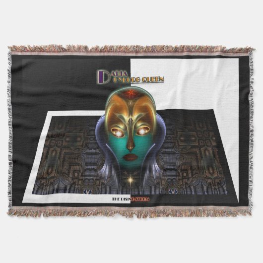Daria Cyborg Queen of the Rising Storm Throw Blank Decke (Vorderseite)