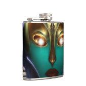 Daria Cyborg Queen Tech 6oz Vinyl Wrapped Flask Flachmann (Rechts)