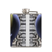 Daria Cyborg Queen Tech 6oz Vinyl Wrapped Flask Flachmann (Rückseite)
