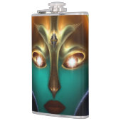 Daria Cyborg Queen Tech 8oz Vinyl Wrapped Flask Flachmann (Links)